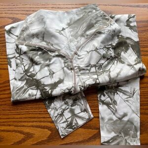 Balance Athletica / Vitality Grey Taupe Tie Dye Leggings M